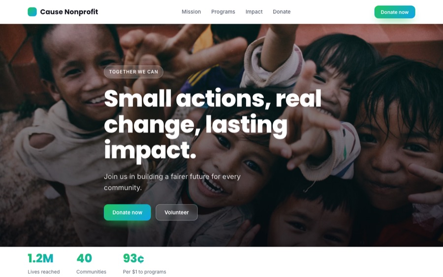 Cause homepage