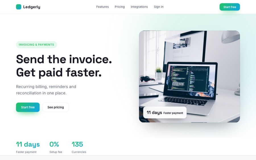 Ledgerly homepage