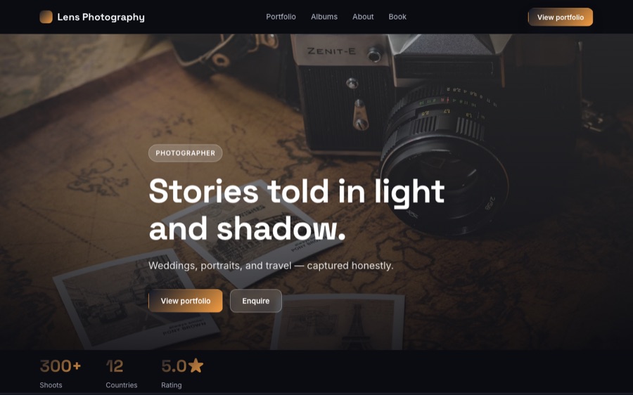 Lens homepage