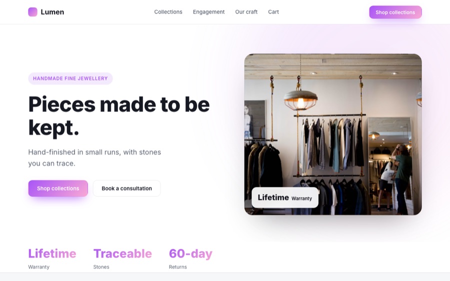 Lumen homepage