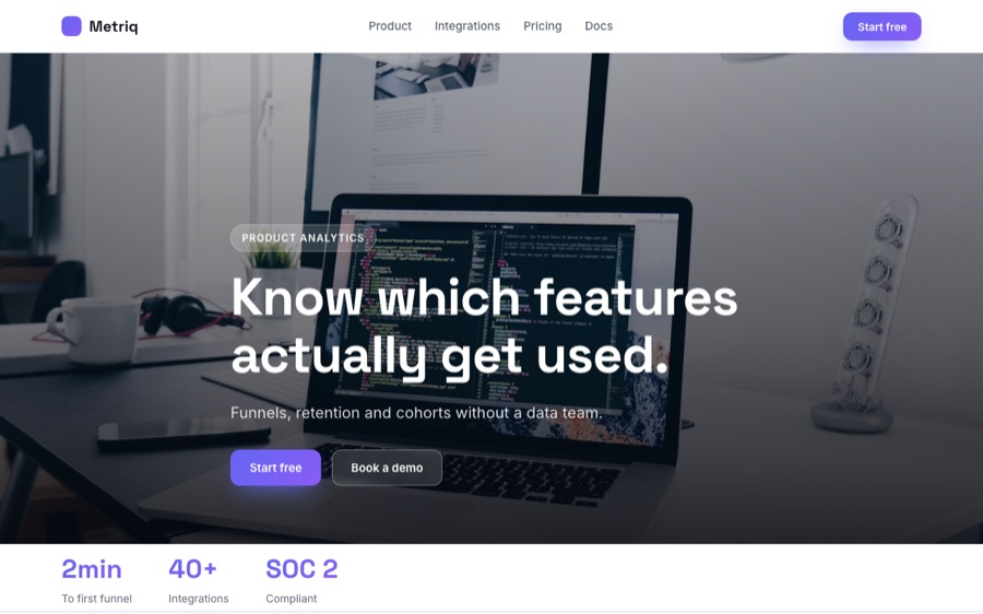 Metriq homepage