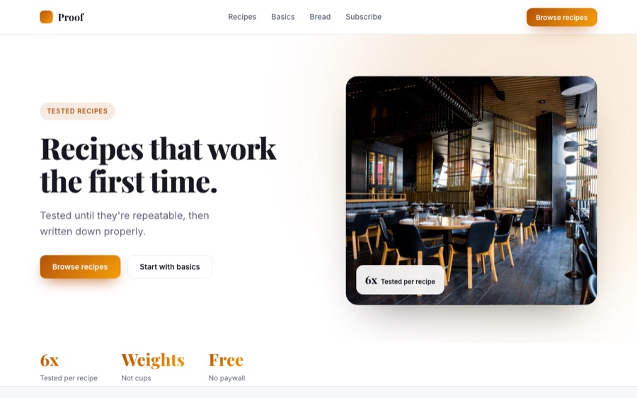 Proof homepage